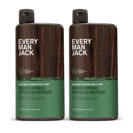 Every Man Jack Nourishing Pacific Cypress Mens Body Wash( 2 Bottles)